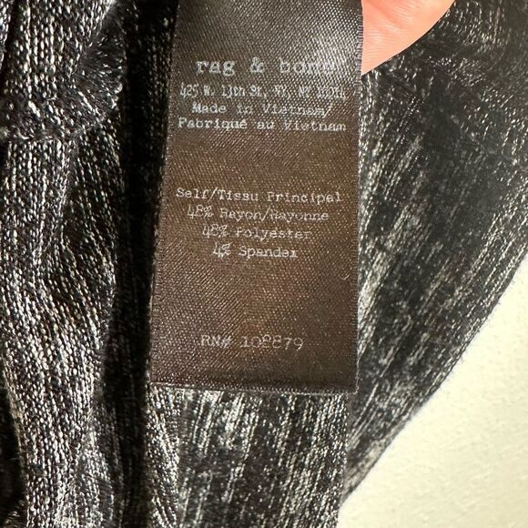 Rag & Bone / Jean Tank Gray Black heathered size small - Picture 5 of 8